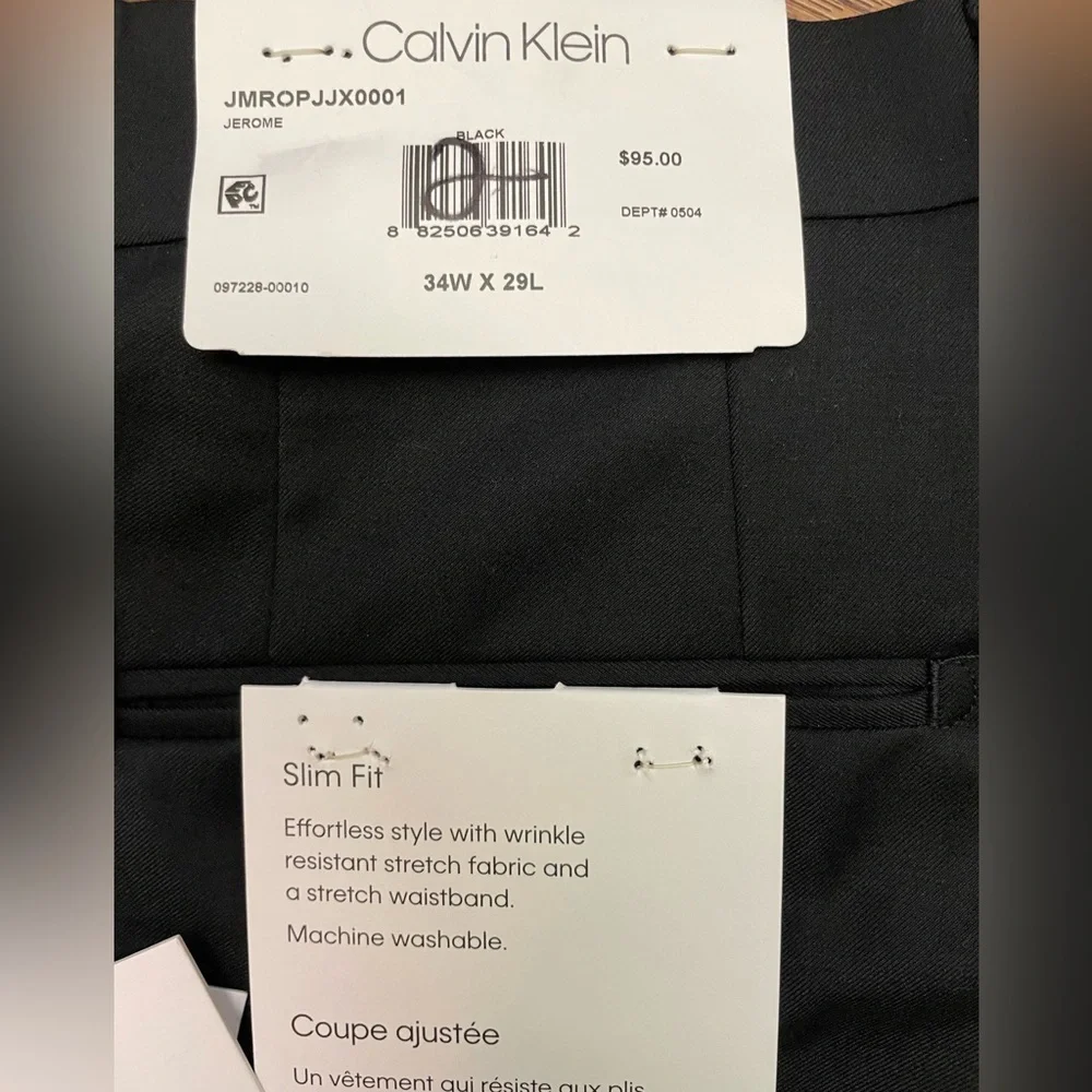 Men’s NWT Stretch Slim Fit Calvin Klein Pants
